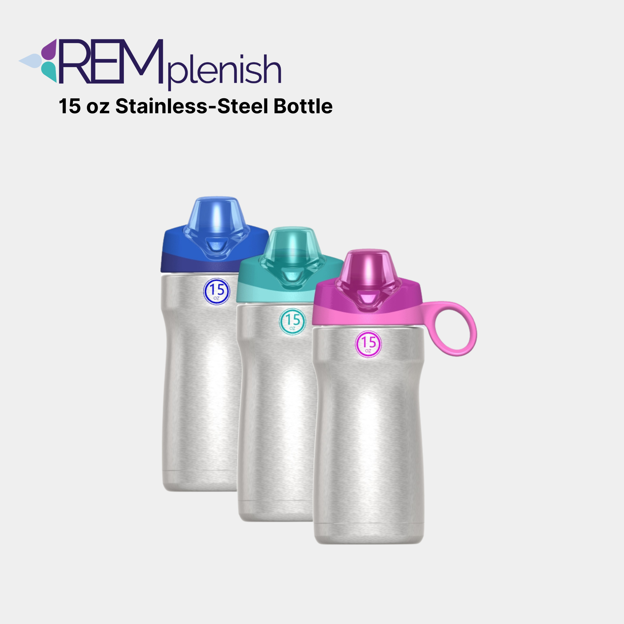 15 oz Stainless-Steel Bottle