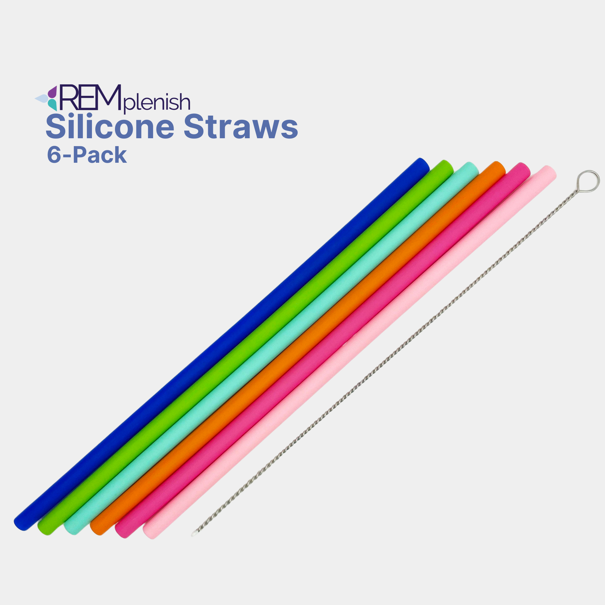 REMplenish™ Silicone Straws (6-Pack)