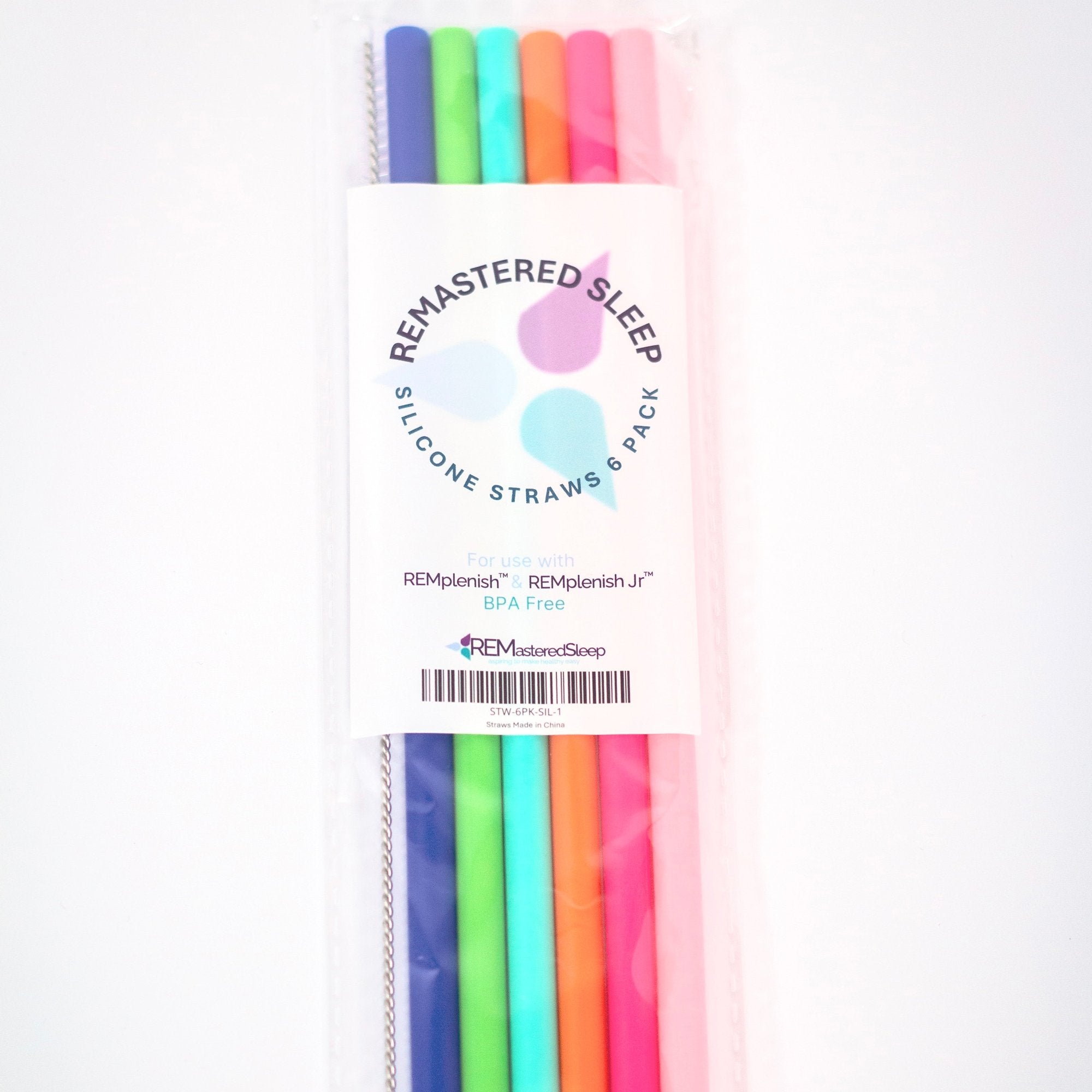 REMplenish™ Silicone Straws - 6 Pack