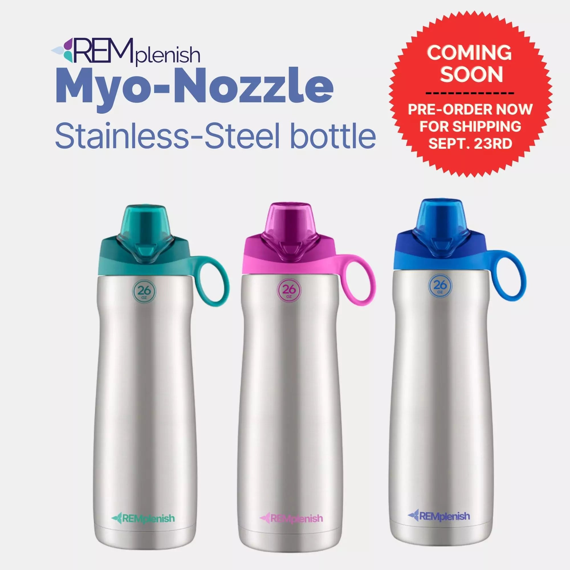 PREORDER - REMplenish™ Stainless Steel Bottle Kit - Adult