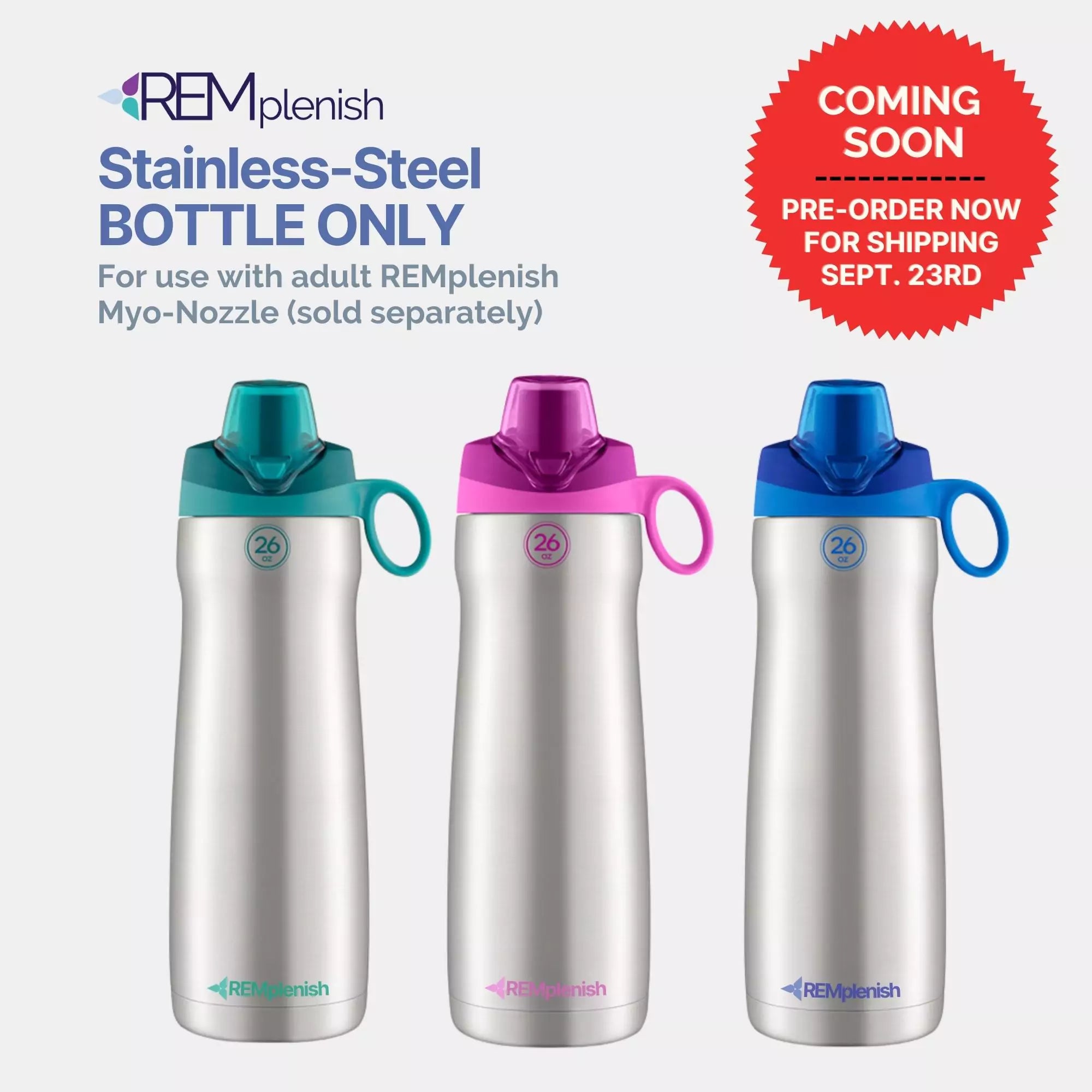 PREORDER - REMplenish™ Stainless Steel Bottle (Bottle Only)