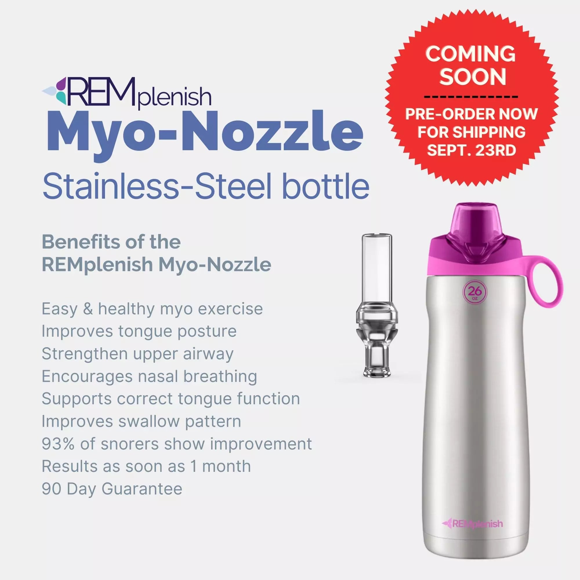 PREORDER - REMplenish™ Stainless Steel Bottle Kit - Adult