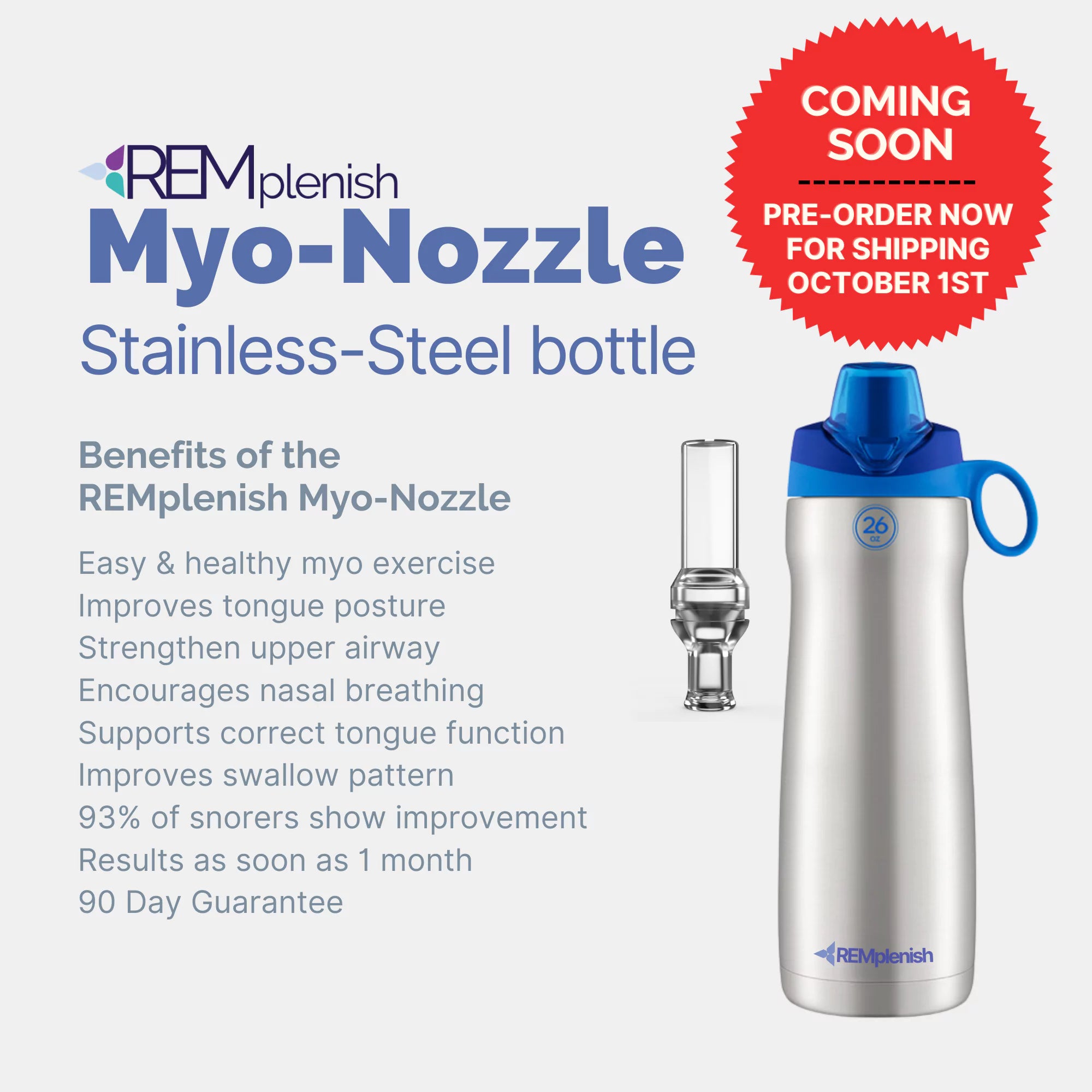 PREORDER - REMplenish™ Stainless Steel Bottle Kit - Adult